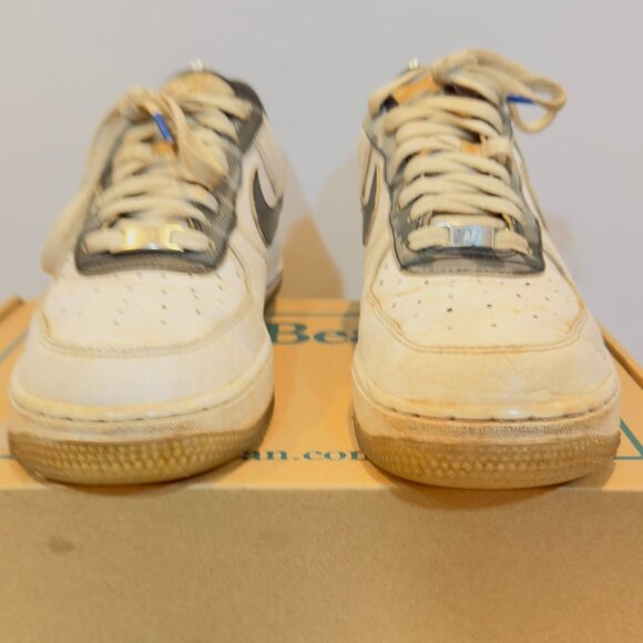 Nike Air Force 1 LV8 GS Remix Pack Sneakers Men’s Size 8 Black White Leather - Picture 11 of 15